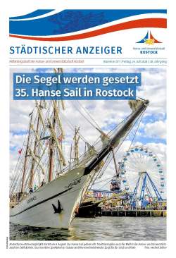 Titelseite der Ausgabe 7/2026 des Städtischen Anzeigers vom 27. Juli 2026