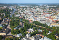 Turku aus der Luft Turku aus der Luft