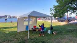 Start der Sammelaktion in Gehlsdorf: Los geht´s! Viel Spaß und Erfolg!