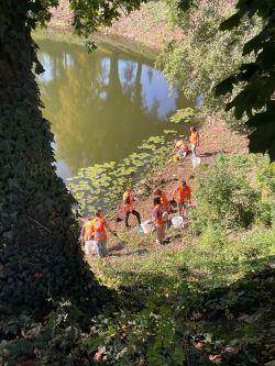 An der Teufelskuhle in den Wallanlagen.