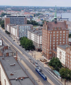 Schrägluftbild Bereich Lange Straße